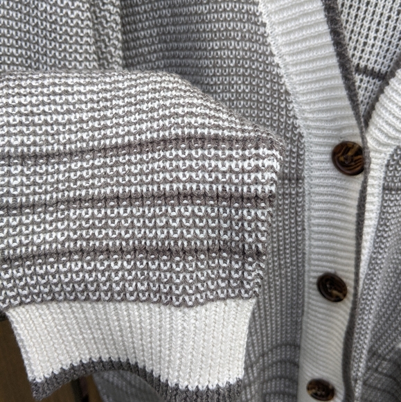 Belldini Black Label Plus Size Striped Button Front Cardigan Sweater Sz.… - Picture 5 of 9